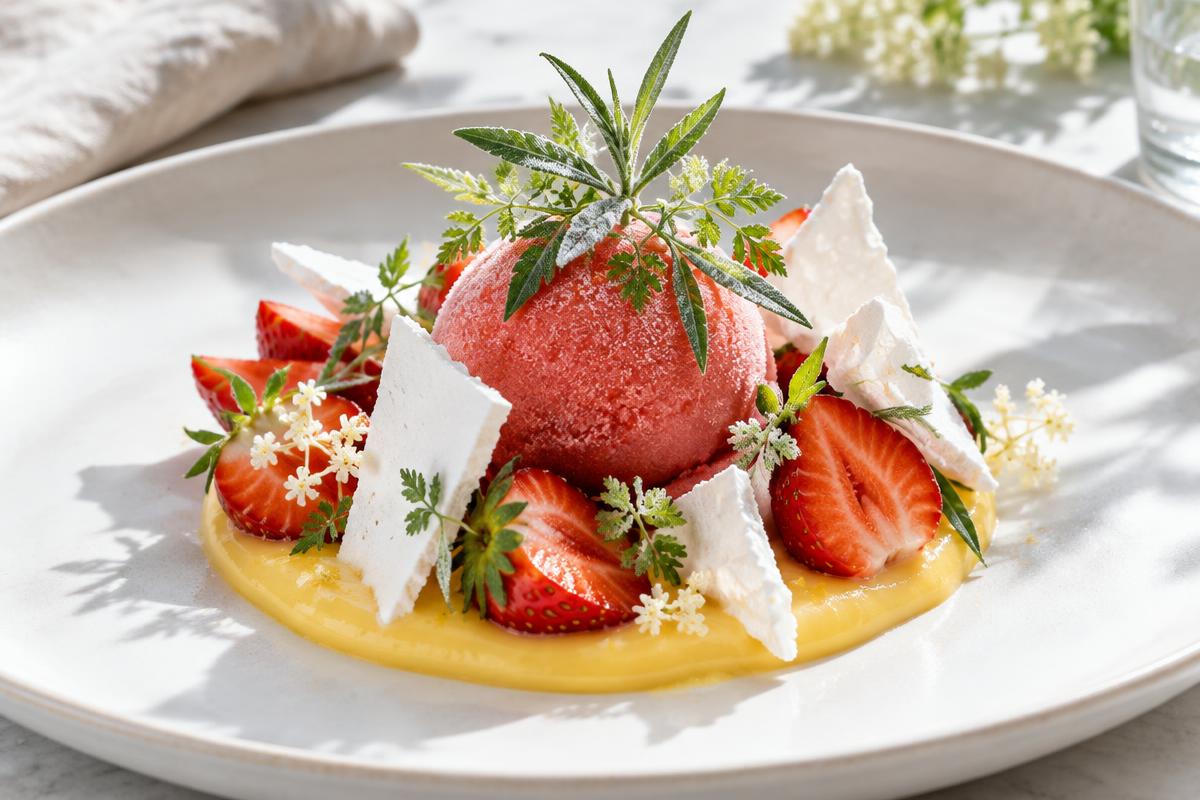 Jordgubbsdessert